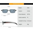 thumbnail image 3 of Sunglasses Colorful Leopard Head Decorative Frameless Small Square Sunglasses Retro Trend Personalized Sunglasses, 3 of 5