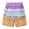 thumbnail image 6 of Caixia Boys Ice Cream Graphic Basketball Shorts Casual Athletic Running Shorts Cool Streetwear Designer Shorts, 6 of 6