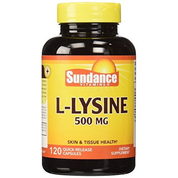 Sundance L-Lysine 500 mg Capsules, 120 Count