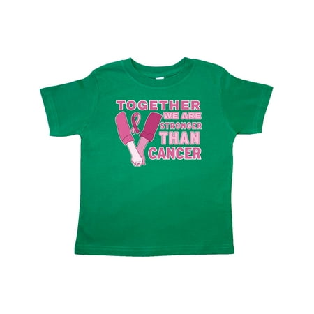

Inktastic Together We Are Stronger Than Cancer with Hands and Ribbon Gift Toddler Boy or Toddler Girl T-Shirt