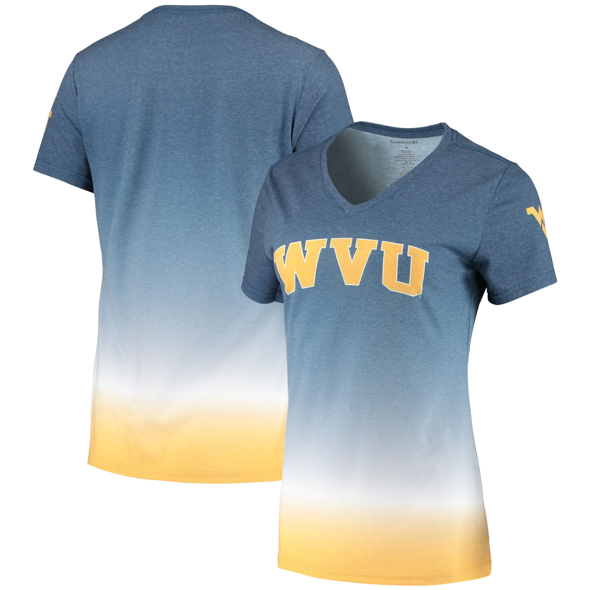 Ombre V-Neck T-Shirt - Navy - Walmart 