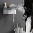 thumbnail image 2 of Amdohai Hair Dryer Holder Wall Mounted Hair Dryer Hanging Rack With, 2 of 7