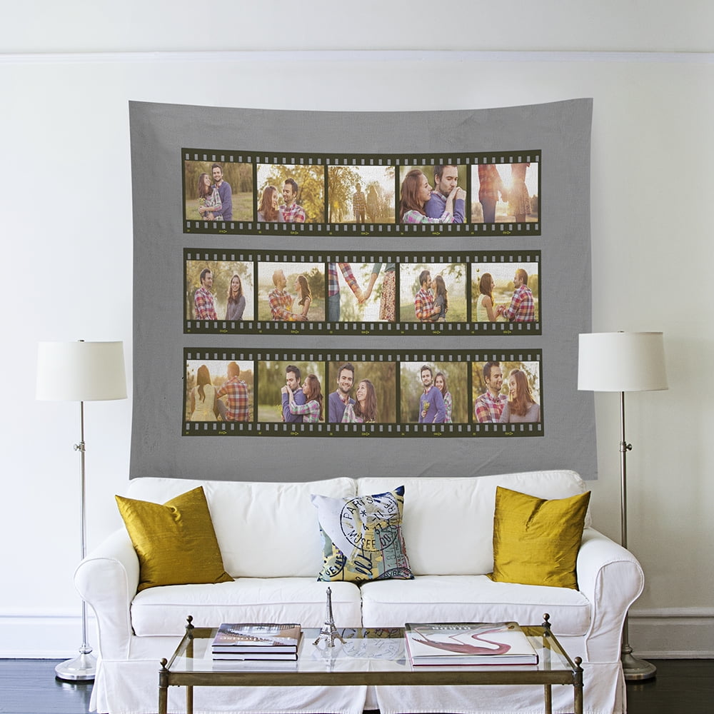 68x80 Indoor Photo Wall Tapestry, Customize With Photos, Design, Adult, Teen, Tween, Unisex