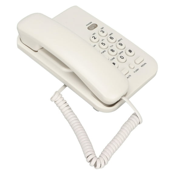 Landline Telephone, Wall Mounted Wired Telephone Dustproof Waterproof For Office