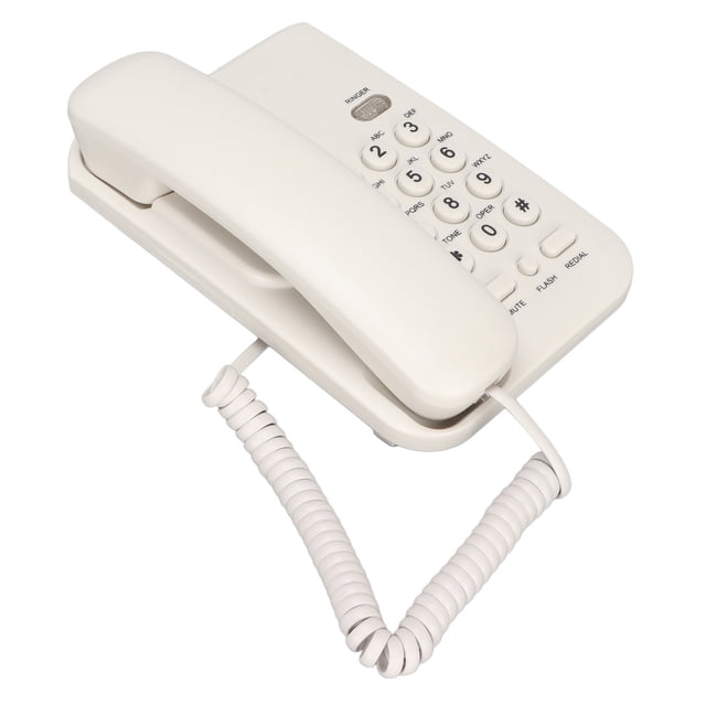 Teléfono Fijo ANGGREK Material De ABS Para Teléfono Con Cable Montado En La Pared