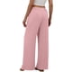 thumbnail image 4 of Pantalones de Lino Mujeres de Verano de Color Sólido Estirado-Cintura Casual Pantalones Rectos con Mezcla de Lino de Algodón Suave, Pantalones Transpirables de Longitud de Tobillo para Diario, 4 of 8