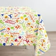 thumbnail image 1 of Polyester Oblong/Rectangle 60 x 102 Inch Washable Reusable Waterproof Table Cloth - Happy Birthday Table Cover for Birthday Party Theme Supplies/Decoration, 1 of 5