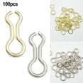 thumbnail image 2 of 100pcs Fishing Sinker Eyes Eyelets Bass Fishing Wire Eyes Sinker Screw Guides, 2 of 12