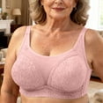 thumbnail image 2 of Nilvkv Plus Size Bras, Minimizer Bras for Women, Plus Size Wireless Thin Push Up Comfort Shaping Mature Maternity Anti Sag Intimate Pink 40BC, 2 of 8