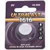 Ultralast UL1616 CR1616 Lithium Coin Cell Battery