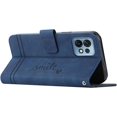 thumbnail image 2 of Wallet Case for Moto Edge Plus 2023, Moto Edge Plus Leather Flip Case with Kickstand Magnetic Full Protection Compatible with Motorola Moto Edge Plus 2023 Smile Blue, 2 of 14