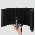 thumbnail image 4 of Adjustable 5 Panel Microphone Isolation Shield Foldable Studio Recording Mic Filter Mic Sponge Soundproof Shield, 4 of 7