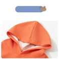 thumbnail image 6 of FSYBOA Girls Cotton Hoodies, Casual Long Sleeve Fashion Pullover Kids Hooded Sweatshirts Orange Size 3-4T, 6 of 8