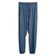 thumbnail image 3 of MKLEKYY Leggings deportivos para mujer, pantalones vaqueros cargo casuales de cintura media para mujer, pantalones vaqueros elásticos de pierna ancha con bolsillos, 3 of 3