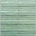 thumbnail image 4 of The Tile Life Castilla 14" x 14" Sage Ribbed Glossy Porcelain Wall Tile, Case of 12, 4 of 16