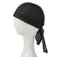 thumbnail image 2 of iHPH7 Skull Cap Dew Rags for Men Pirate Hat Sweat Caps for Men Doo Rags for Men, Black One Size, 2 of 3