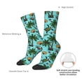 thumbnail image 4 of KLL Pineapple Sea Turtle Print Cool Socks Men's Women's Crew Socks Funny Crazy Novelty Stockings, 4 of 6