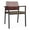 Mahogany-Quarry, variant on Avon Reception Guest Chair UPH Seat HPL Back / Black Steel / Mahogany / Gray