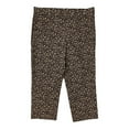 thumbnail image 4 of Rafaella Women's Pull-On Split Seam Waistband Stretch Comfort Capri (Leopard, 6), 4 of 4