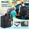 thumbnail image 3 of Mochila de Viaje para Asiento Elevador de Coche YOREPEK Plegable Negro, 3 of 8