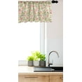 thumbnail image 3 of Ambesonne Floral Window Valance, Curving Flower Pattern Art, 54" X 18", Pale Green and Pink, 3 of 3