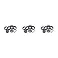 thumbnail image 2 of serony CANSUCC 8 Pièces / Set Bicyclettes Casque Espaceur Universel Universel Robuste Remplaçable Vélo avant Fourchette Rondelle Noir 3Set, 2 of 6