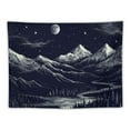 thumbnail image 5 of Shiartex  Tapestry Starry Night Mountain Tapestries for Bedroom Aesthetic Moon and Stars Tapastry's Wall Hanging Dark Nature Forest Wall Tapestry for Living Room Dorm  50x40inch, 5 of 6