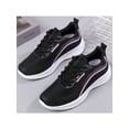 thumbnail image 4 of Frontwalk Womens Running Shoe Knit Upper Athletic Shoes Fitness Workout Sneakers Gym Comfort Trainers Women Sport Flats Black 9, 4 of 7