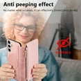 thumbnail image 6 of For Samsung Galaxy S23 Plus Wallet Case with RFID Blocking Card Holder Magnetic Closure  [Compatible with MagSafe] Detachable Zipper Pocket PU Leather Flip Kickstand Shockproof Case,Pink, 6 of 9