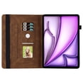 thumbnail image 2 of Dteck Butterfly Pattern Case for iPad Air 11 inch 2024,Magnetic PU Leather Smart Auto Wake/Sleep Folio Stand Case Card Slot Pencil Holder Cover for iPad Air 11-in. (M2) 2024,Brown, 2 of 8