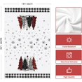 thumbnail image 6 of Black White Buffalo Plaid Snowman Xmas Trees Christmas Kitchen Towels Dish Towels, 18x26 Inch Daily Winter Decoration Hand Towels Set of 4, 6 of 6