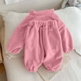 thumbnail image 7 of Atogsazn Toddler Baby Girls Fleece Clothes Set Kids Sherpa Half Zip Sweatshirt & Jogger Sweatpants Outfit Pink 3-4 Years Fashion, 7 of 7