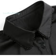 thumbnail image 6 of LoudSung Fake Collar Detachable Blouse Half Shirt Pearl Dickey False Collar Top Elegant for Women Girls, 6 of 7