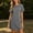 Gray, variant on QUNYINEY Summer Dresses for Women Red Short Sleeve A Line Midi T-Shirt Dress Casual Crew Neck Loose Fit with Pockets Dresses