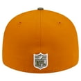 thumbnail image 4 of Men's New Era Olive/Brown Miami Dolphins Two-Tone Color Pack Split Panel 59FIFTY Fitted Hat, 4 of 5