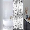 thumbnail image 3 of Grey Eucalyptus Window Privacy Film, Botanical Leaves Aesthetics Flowers Static Cling UV Sun Blocking Heat Control Window Tint Day and Night, Non-Adhesive One Way Windows Privacy Cover 17.7''x78.7'', 3 of 7