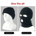 thumbnail image 6 of Thermal Face  Wind-proof 3 Hole Winter Knitted Cycle  Neck Warmer Motorcycle Under Helmet Lining  Caps Ultimate Thermal Retention Hat Full Face Cover Ski, 6 of 7