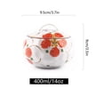 thumbnail image 3 of Qeeadeea Ceramic Sugar Pot With Lid, Solid Print Pattern Sugar Bowl With Spoon, Porcelain Spice Jar, Kitchen Decoration Storage-F-14oz, 3 of 6