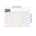 thumbnail image 3 of 2025 Yearly Schedule Monthly Journal Large Planner Calendar - Big Note Sections, Durable & Stylish, Easy to Use for Task Planning, Perfect Wall Calendar for Home Office Organization Multicolor, 3 of 6