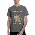 thumbnail image 1 of Fifth Sun Men's Nintendo Bowser Jr. Costume Men's Basic Short Sleeve T-Shirt Deep Heather Large, 1 of 5