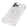 thumbnail image 4 of Funda para iPhone 14 Pro Max con Brillo Líquido Flotante, Purpurina, Parachoques y Anillo Giratorio Soporte, 4 of 5