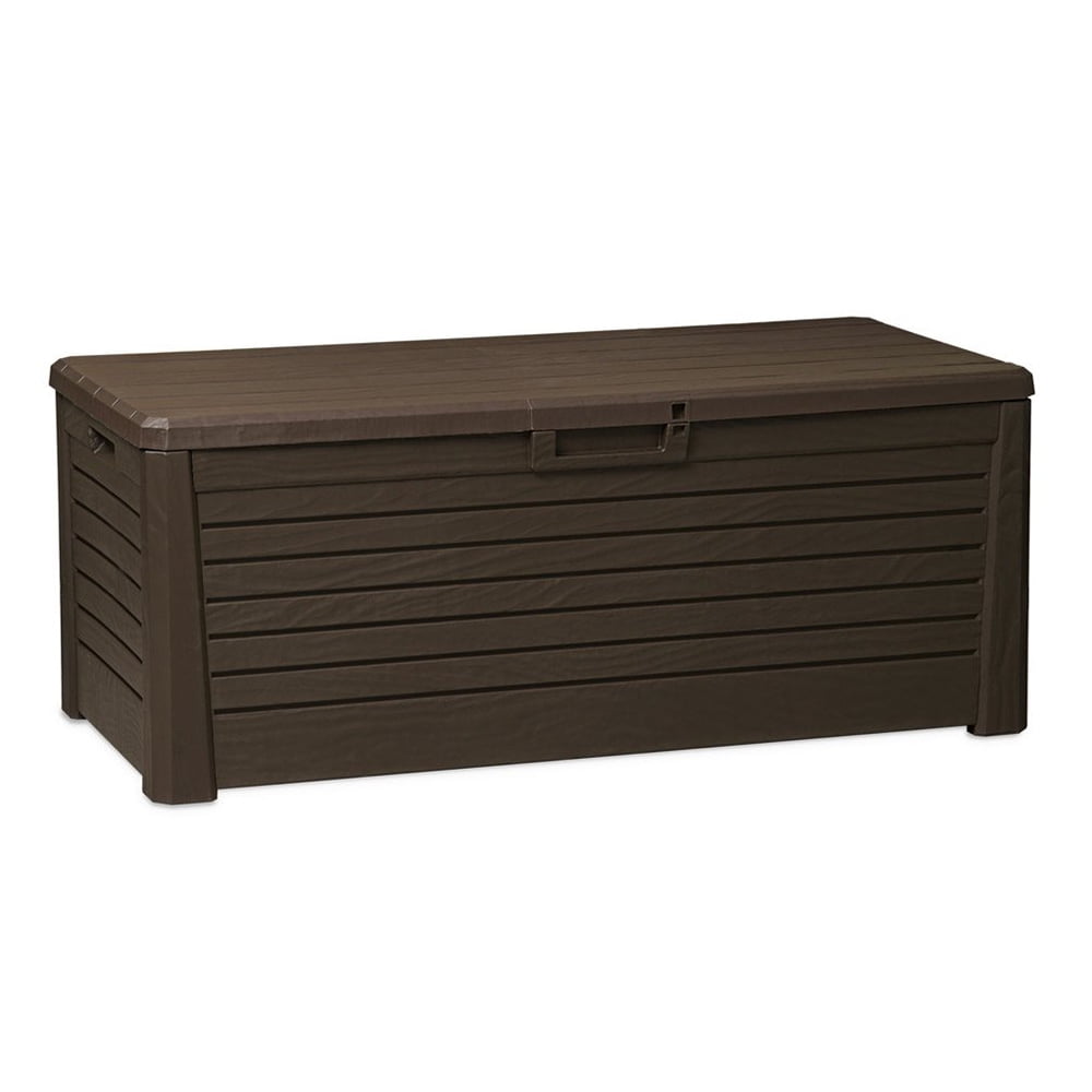 Used Details about   Toomax Florida Deck Bin Storage Box Bench Waterproof 145 Gallon Grey 