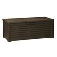 thumbnail image 1 of Toomax Florida Durable 145gal Novel Resin Outdoor Storage Deck Box, Brown, 1 of 8