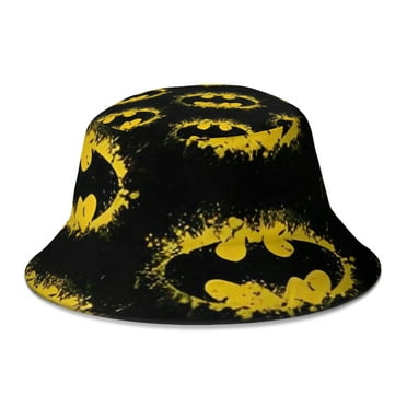 Batman Anime Bucket Hat Foldable Travel Hat Double-Sided Wide-Brimmed Hat Beach Bucket Hat Sun Hat
