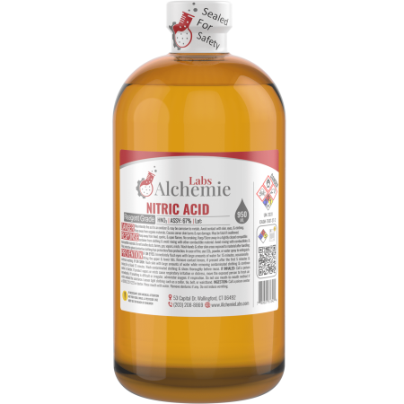 Alchemie Labs Nitric Acid 67% Reagent Grade 950mL Amber