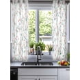 thumbnail image 2 of Watercolor Floral Sheer Curtains 45 Inch Length 2 Panels Set for Living Room/Bedroom, Spring Botanical Flowers Tree Branches Kitchen Curtains Grommet Semi-Sheer Curtains Window Treatments 42"x45"x2, 2 of 7