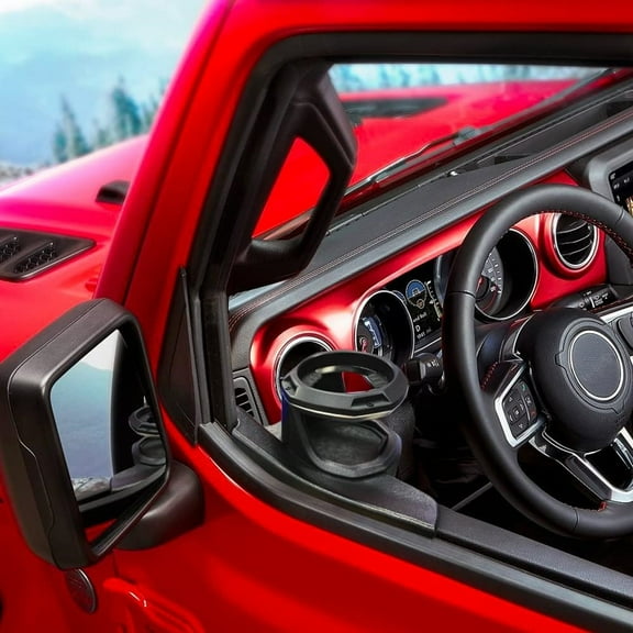 Phyun Left Window Cup Holder For Jeep Wrangler (Jl) / Gladiator (Jt) Left-Side 2018-2023
