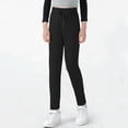 thumbnail image 4 of Maqroz Girls Joggers Elastic Waist Tapered Leg Summer Casual Lightweight Sweatpants with Pockets Back to School pants 3-15 Years, 4 of 7