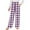 Purple, variant on Odeerbi Kids Boys Girls Christmas Plaid Pajama Pants Elastic Waist Sleepwear Bottoms Children Quick Drying Sports Pants Outside Lantern Pants Kids Clothes Olive Green