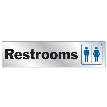 Hy-Ko 2x8 Restroom Sign 488